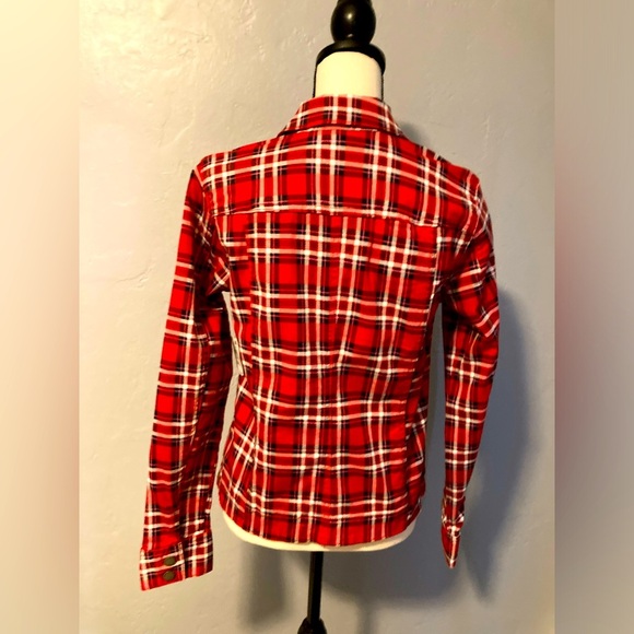 Charter Club Red Denim Plaid Jacket - Picture 6 of 15